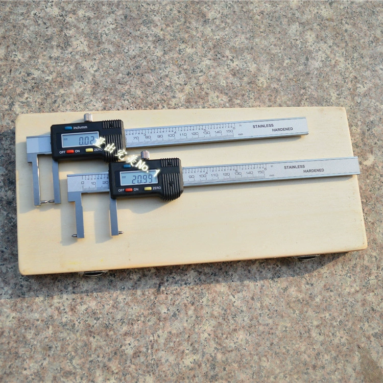 Остроконечный цифровой дисплей штангенциркуль с нониусом и внутренней канавкой 0/150 мм цилиндрическая головка Электронный штангенциркуль с внешней канавкой