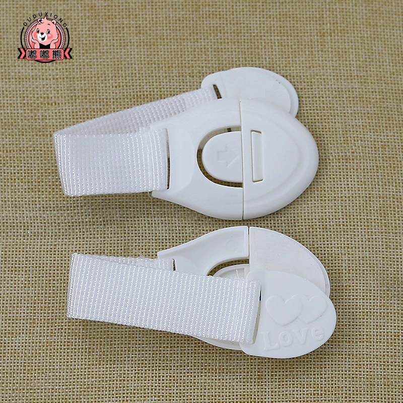 Dudu Bear Love Детский защитный замок на холодильник Дверной замок для шкафа Замок для ящика Детский защитный замок из ткани для рук с защитой от защемлений