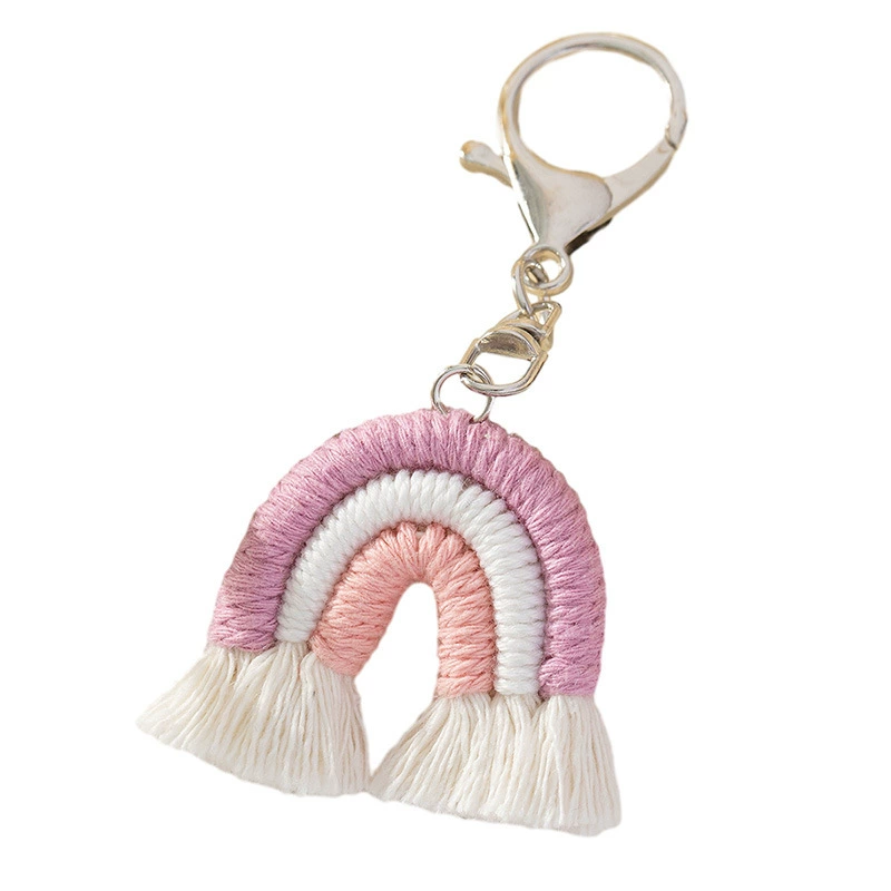 Fuchsia rainbow woven pendant, wall backpack, pack, factory direct supply