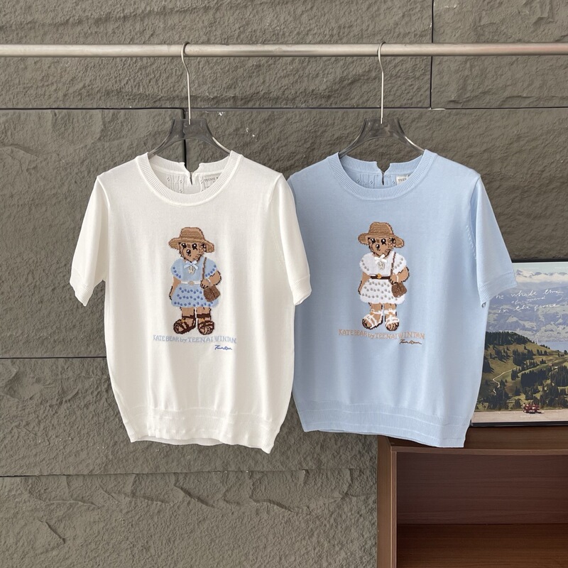 26 New Summer Fashion Big Bear Round Neck Pullover T-Shirt Ttkw2625Cek 26 New Summer Fashion Big Bear Round Neck Pullover T-Shirt Ttkw2625Cek