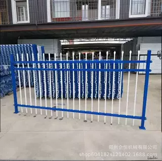 郑州铁艺焊接锌钢护栏围墙栏杆厂房户外栅栏学校小区工厂院墙围栏
