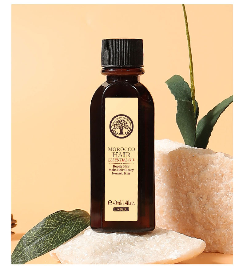 Cross-border laikou Moroccan Hair Care Essential Oil 40ml for improving frizz, fragility and split ends, wholesale from the manufacturer undefined