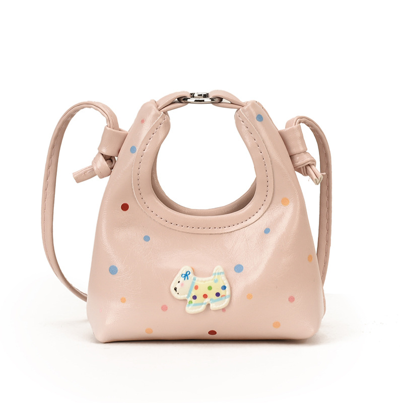 Nuevo bolso para niños coreano caricatura lindo cachorro padre-hijo mochila mini onda punto accesorios bolso para niñas