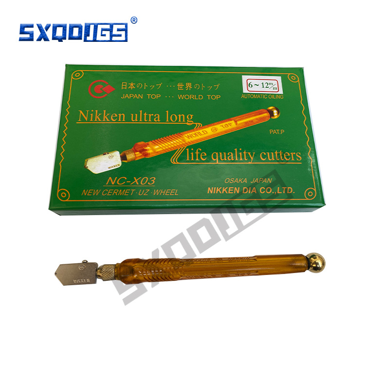 手握式玻璃刀铁杆金刚石工具滚轮刀头陶瓷地板切割刀金刚石刀头