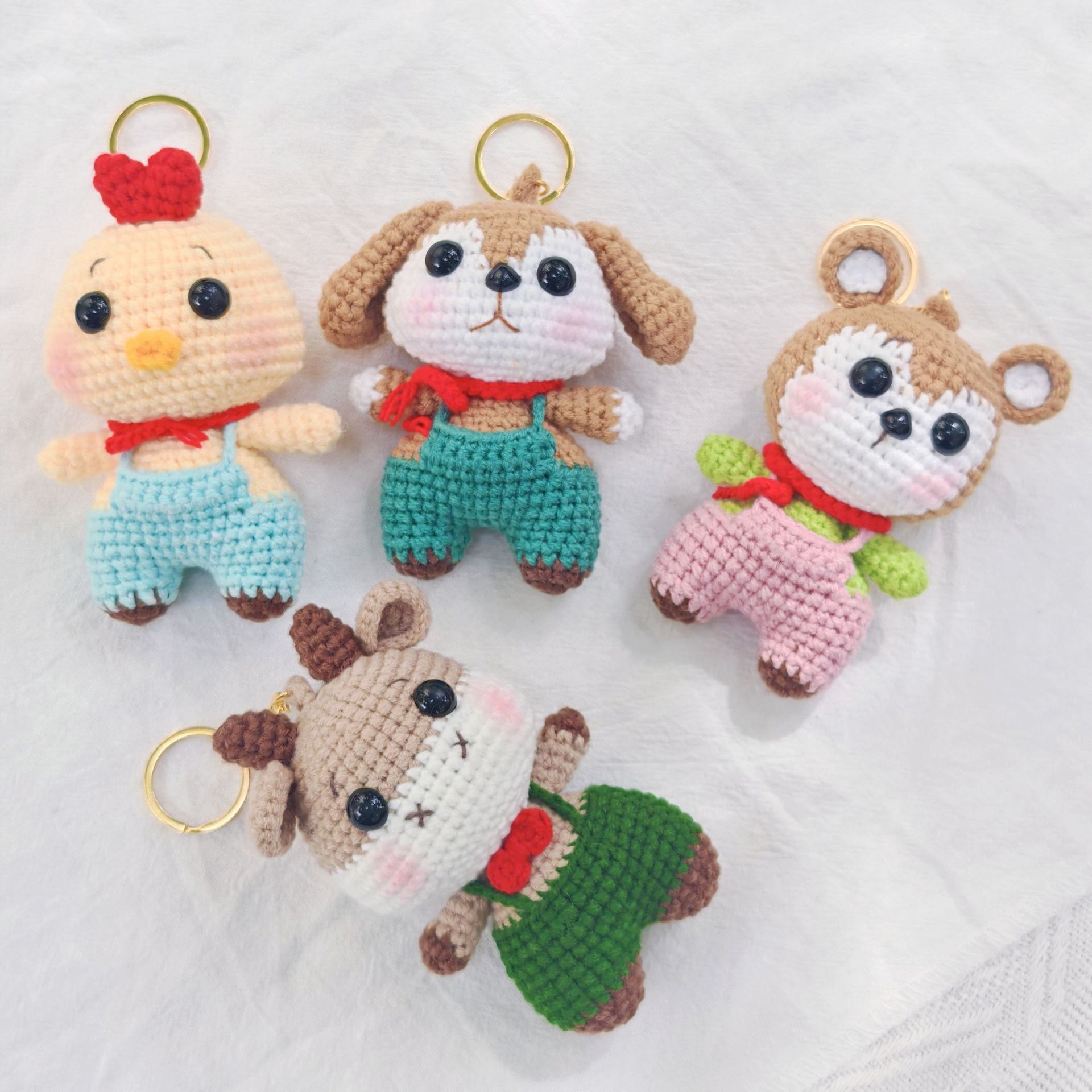 Colgante del zodiaco tejido a mano, muñeco de ganchillo hecho a mano, regalo lindo y personalizado, venta al por mayor y al por menor