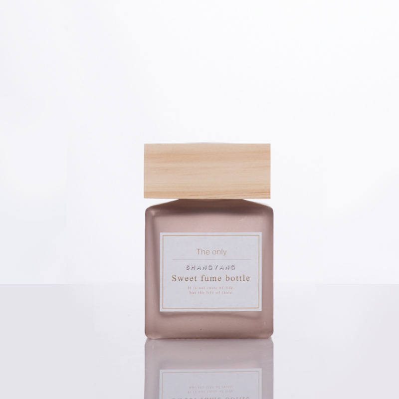 Botella de aromaterapia sin fuego de vidrio cuadrado 100mL botella vacía decoración del hogar coche fragancia perfume expansión sub-botella de aceite esencial