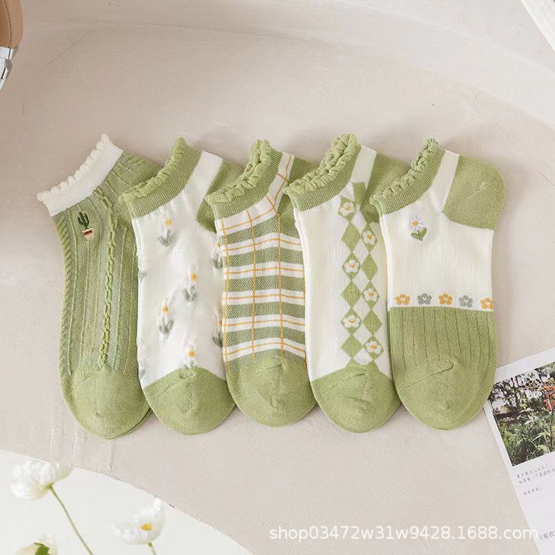 Calcetines primavera y verano niñas tubo medio color sólido mujer todo fósforo jk personalidad de tendencia tubo medio largo color sólido aguja gruesa apilamiento calcetines estilo delgado