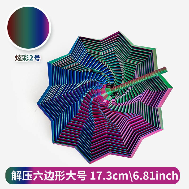 跨境热销减压3D打印感官烦躁之星六边形带手柄解压多边形玩具批发|undefined