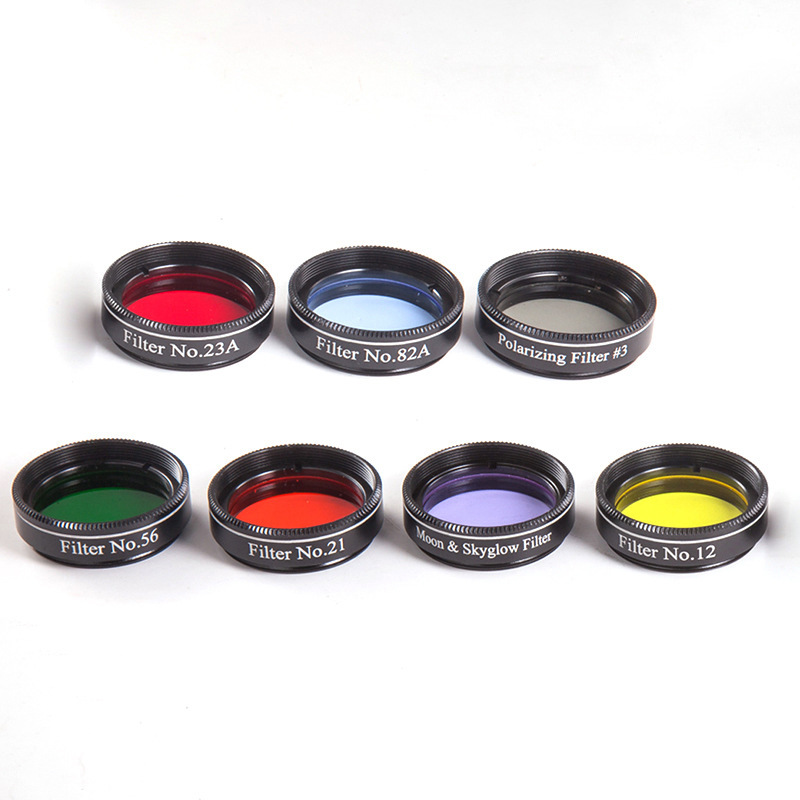 天文望远镜7片7色星云滤光镜 1.25英寸/31.7mm星云滤光片滤镜