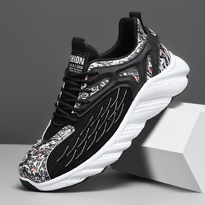 Zapatos de hombre Feizhi AliExpress zapatos de papá de gran tamaño 2025 primavera y otoño transpirables Forrest Gump zapatos deportivos de moda de personalidad casual