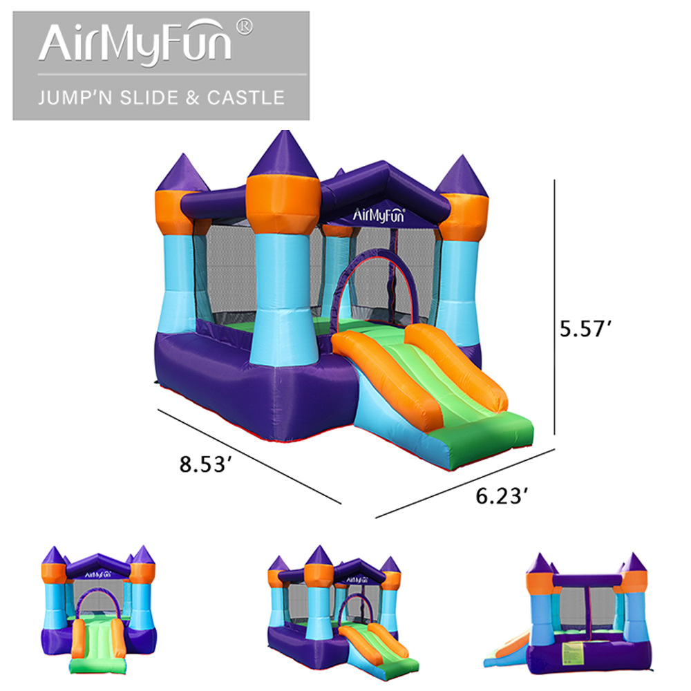 AMF | Pequeño hogar Castillo hogar inflable trampolín niños diapositiva fiesta inflable castillo pequeño