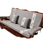 实木沙发垫带靠背连体老式红木沙发坐垫加厚海绵四季通用全套批发