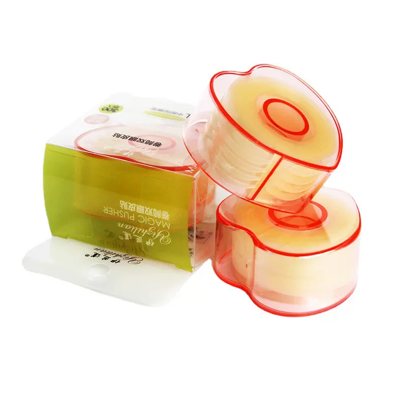 卷筒双眼皮贴300回无痕隐形自然透明透气蕾丝网状肤色不反光美目