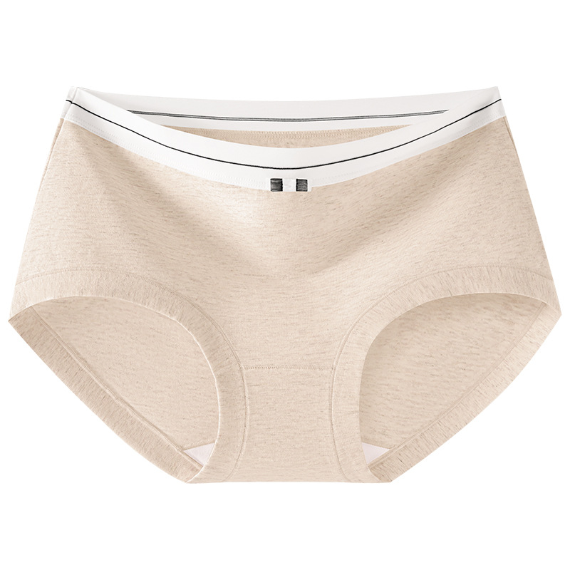 Xinjiang ropa interior de gran tamaño de algodón de fibra larga, entrepierna de algodón de algodón puro para mujer 10A entrepierna de algodón antibacteriano, cintura media, cadera, calzoncillos para mujer