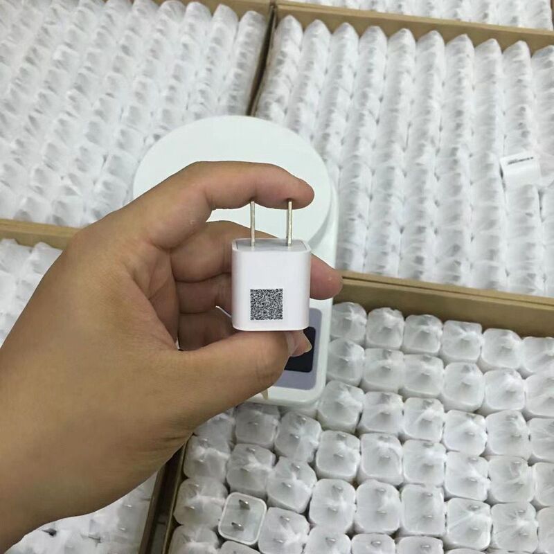 5V1A is suitable for Apple iphone5/6S/7p/8p mobile phone charger 5W charging head small green dot A21 plug