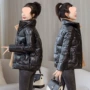 加厚款新款立领亮面女棉袄