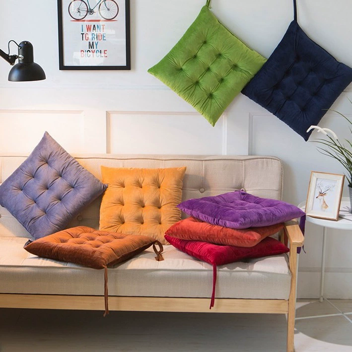 Хрустальная бархатная еда Студенческая Подушка домашний стул Подушка зимний простой современный компьютерный стул мягкий плюш Оптовая Продажа с фабрики