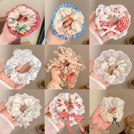 义乌爆款大肠发圈女甜美可爱发绳高级感樱桃酱草莓酱发圈时尚发饰