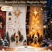 Bethlehem Star of Faith Lighted伯利恒之星圣诞节花环吊挂led灯
