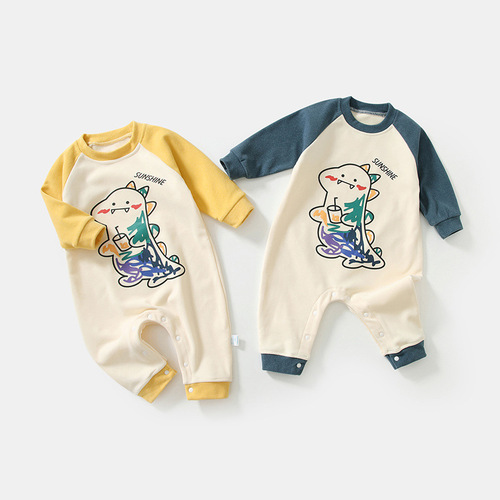 Infant Bodysuit with Double-Sided Heating Fleece for Spring, Autumn, and Winter - Warm Clothing Set for Baby - Autumn Outfit - Sleepwear and Underwear Set for Winter