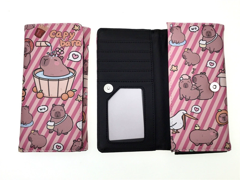 Длинный кожаный кошелек? polyurethane card holder with zipper, интернет-селебрити