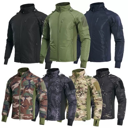 Wholesale fleece-lined lightweight UAF jacket for autumn and winter outdoor camouflage jacket, suitable for mountaineering and cycling, warm