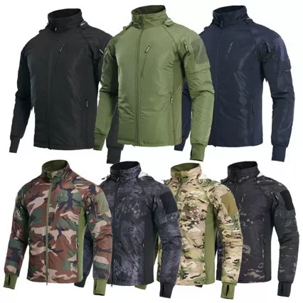 Wholesale fleece-lined lightweight UAF jacket for autumn and winter outdoor camouflage jacket, suitable for mountaineering and cycling, warm