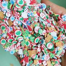 圣诞软陶 糖果屋/拐杖糖/煎饼人/圣诞树/雪人/礼盒 史莱姆填充