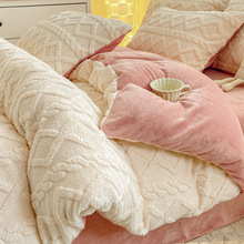 新款塔芙蓉牛奶绒四件套牛奶绒床单被套单枕套珊瑚绒法莱绒三件套