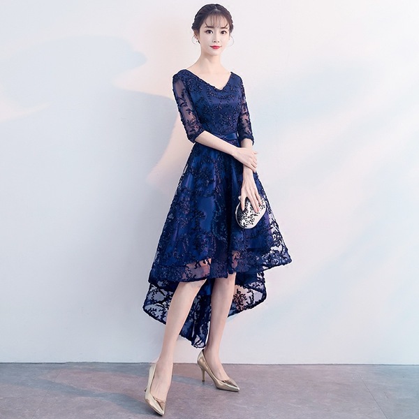 Blue elegant evening dress