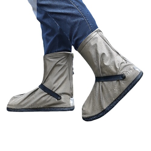 Wholesale rain shoe covers, PVC outdoor travel high shoe covers, rainy waterproof anti-slip shoe covers, silicone rainproof boot covers