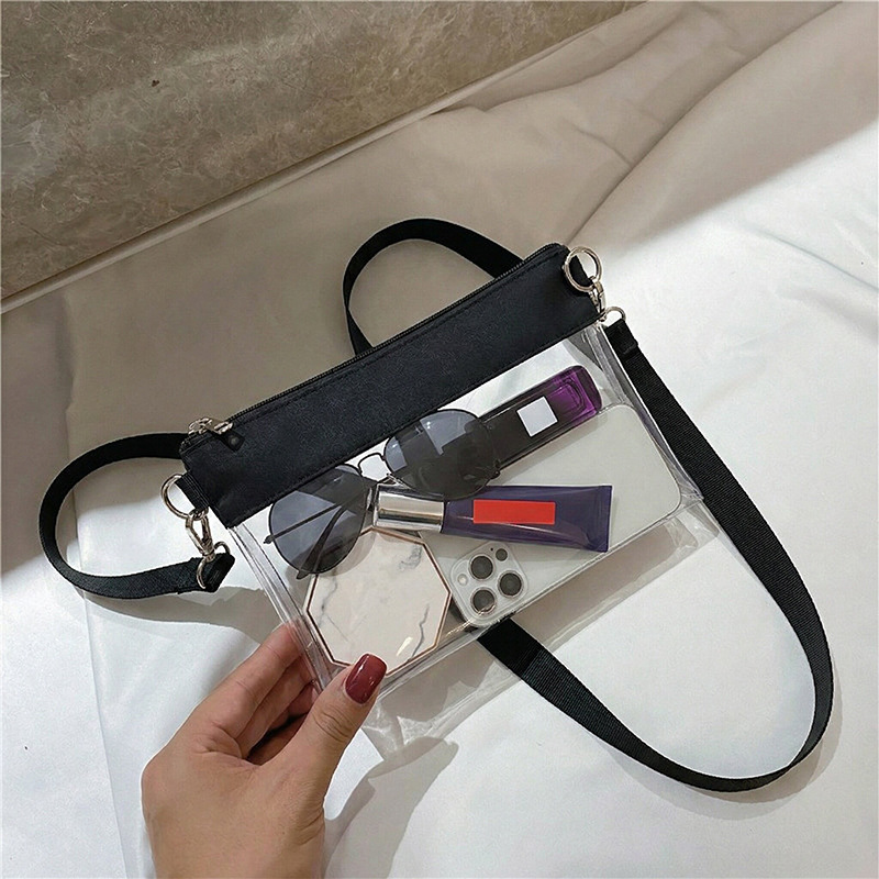 Amazon Transparent Pvc Single Shoulder Crossbody Bag Large Capacity Swimming Bag Stadium Approved Storage Handbag Coin Purse Amazon Transparent Pvc Single Shoulder Crossbody Bag Large Capacity Swimming Bag Stadium Approved Storage Handbag Coin Purse