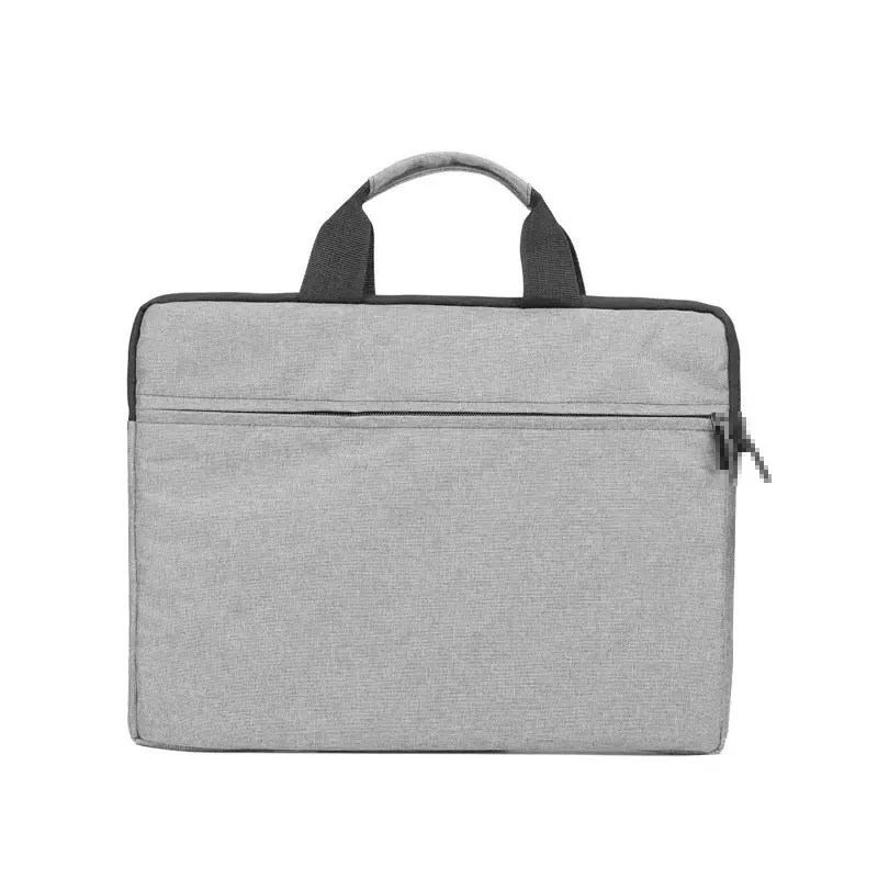 笔记本电脑包手提电脑包轻便内胆包单肩斜挎纯色简约印logo电脑包