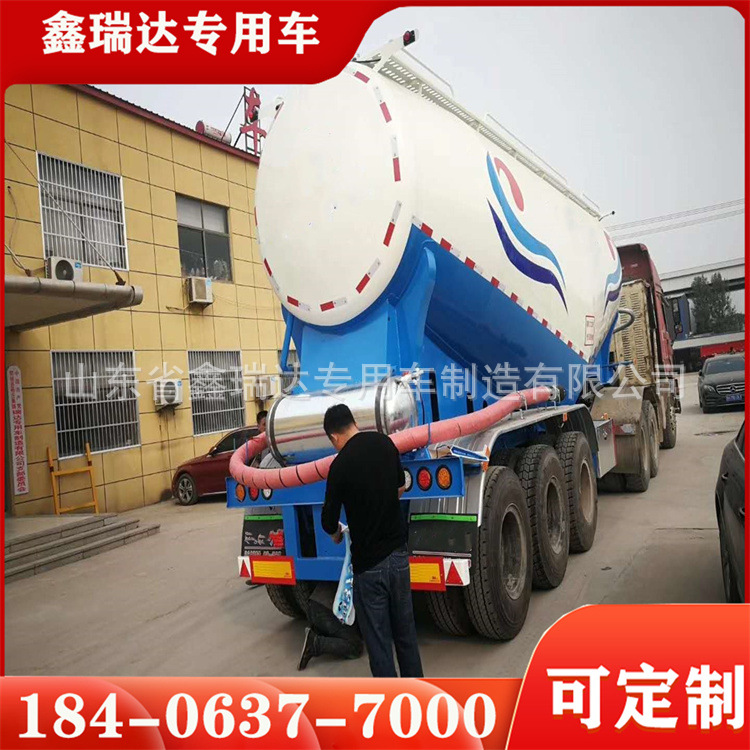 48m³ Bulk Cement Tank Bulk Urea Tank Truck Calcium Carbonate Transport Tank Tank Truck Feed Pellet Transport Tank Truck