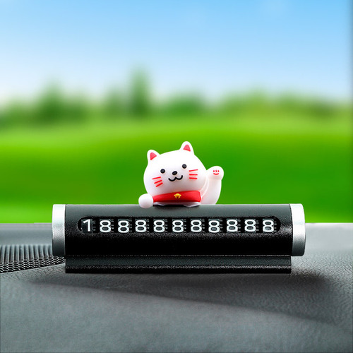 3D Cartoon Roller Temporary Parking Sign Creative Car Moving Number Contact Card Cute Car Moving Contact Number Plate