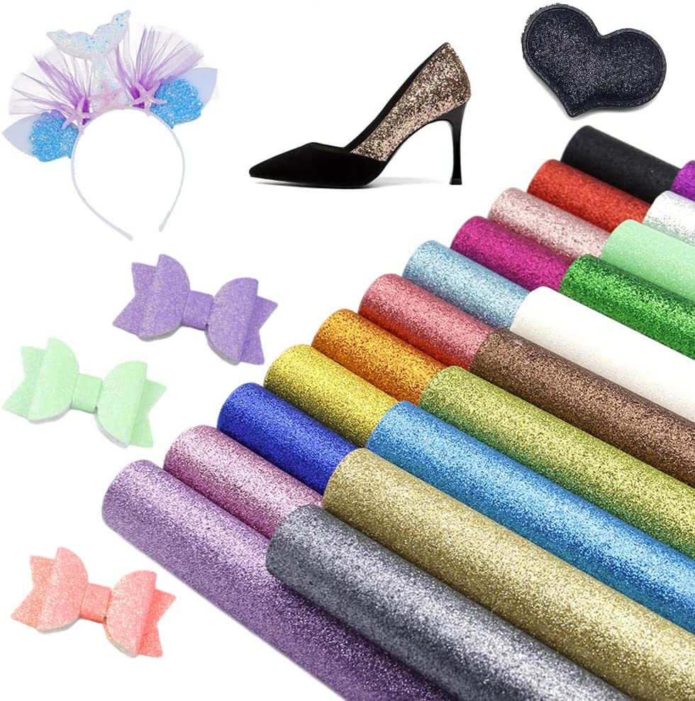 【企业集采】厂家供应特殊闪光格利特PU闪光皮革 鞋材箱包墙布革