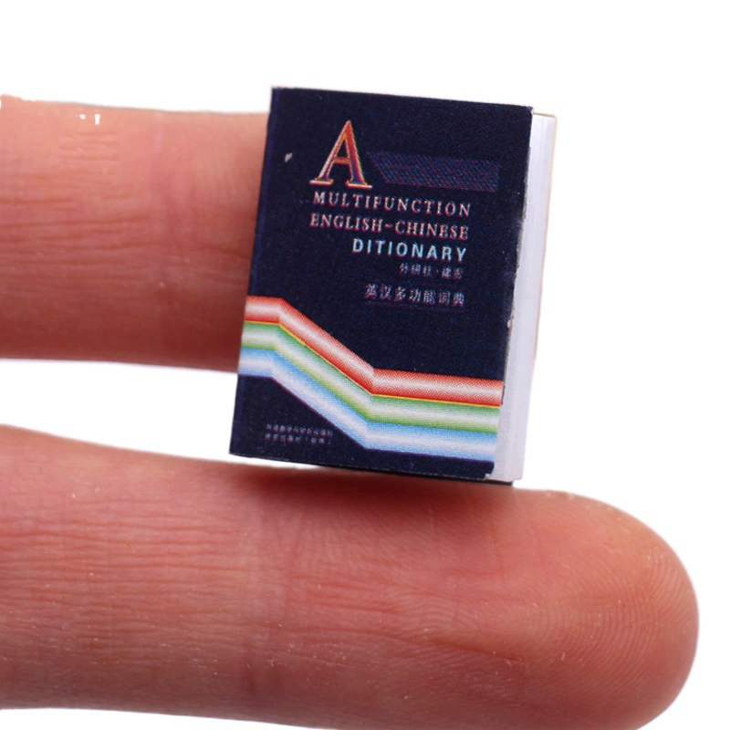 Миниатюрный мини-моделирование Xinhua словарь кукольный домик класс жизнь сцена карманные украшения своими руками