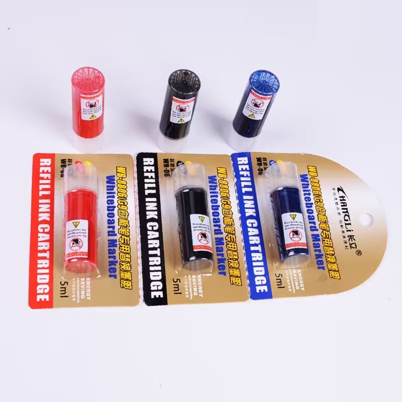 Longli WB06 Whiteboard Marker with Replaceable Ink Cartridge, Easy to Erase and Write, Teacher Office Water-based Large Capacity Ink Whiteboard Marker