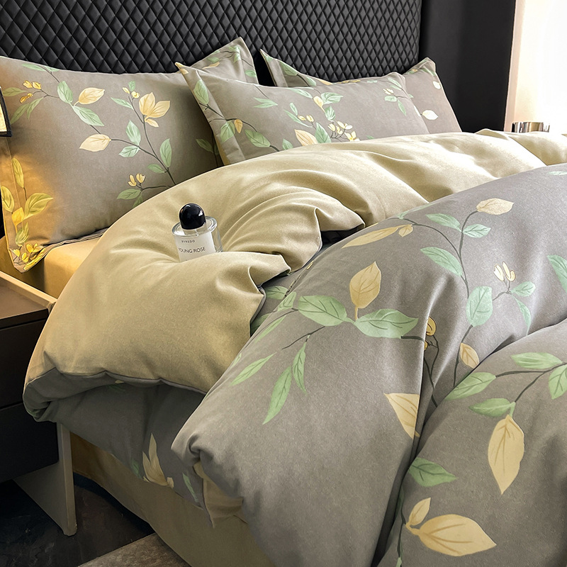 Ramas y hojas - gris