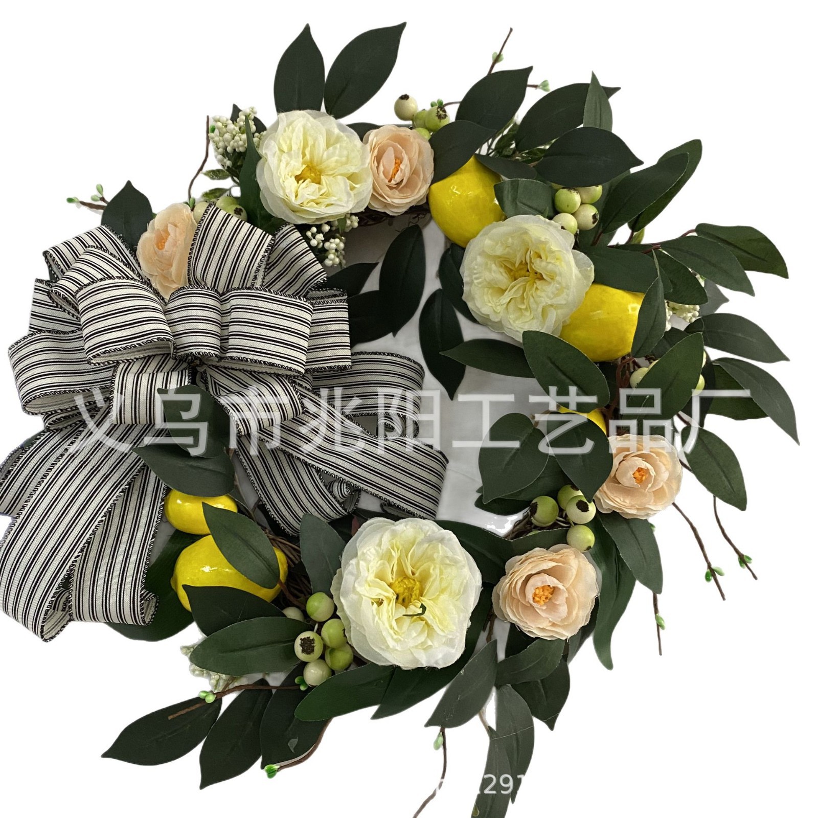 1 nuevos productos transfronterizos Amazon Halloween otoño calabaza bayas puertas colgadas Círculo de la cosecha flores de Acción de Gracias