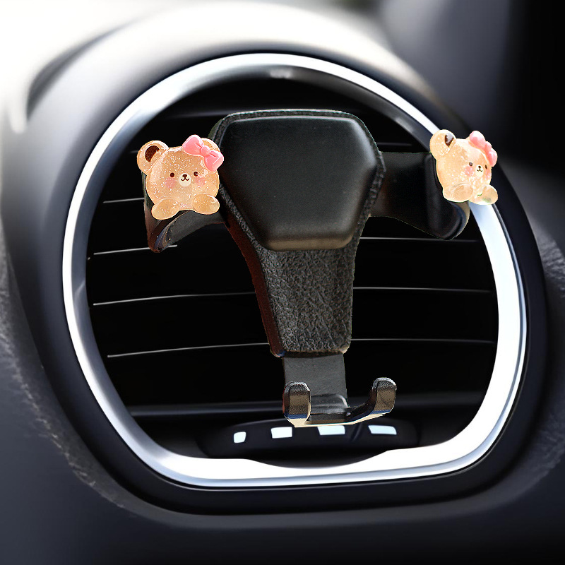 Salida de aire para automóvil Oso brillante, aromaterapia creativa, perfume para automóvil, adornos de dibujos animados, suministros de decoración, suministros para automóvil