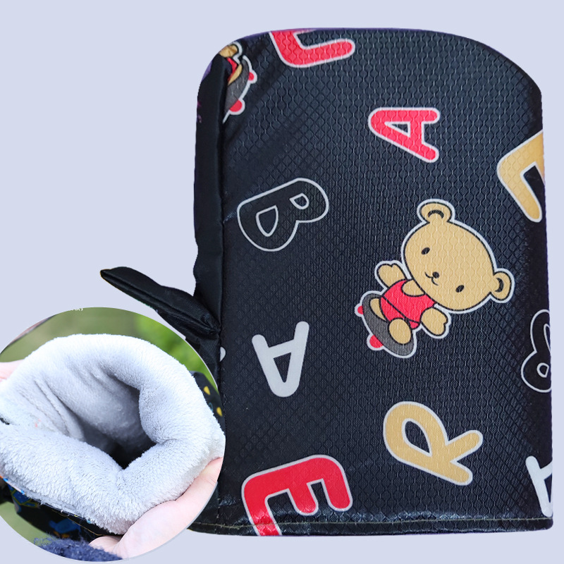 블랙 스케이트 보드 곰 (가을과 겨울 따뜻한 기모)