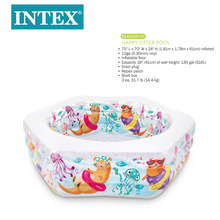 INTEX56493海底世界家庭充气水池婴儿戏水池家庭泳池充气水池