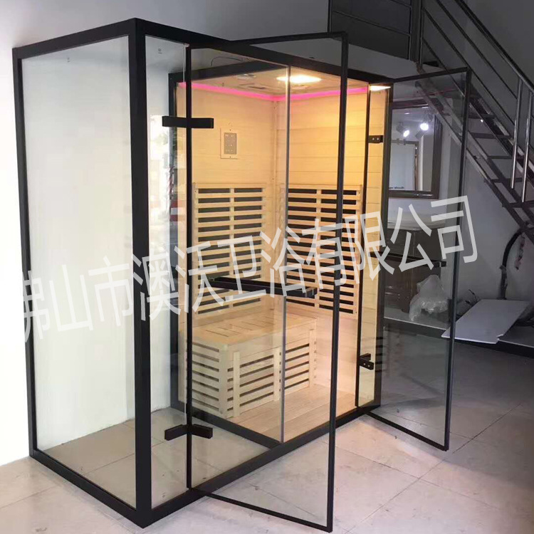 Foshan cuarto de baño casa sauna cuarto de baño integrado cuarto de baño seco y húmedo separación de vapor casa de baño