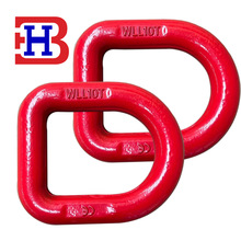 高强度船用地令模锻喷塑红色10吨80级地令G80级弹簧卡座模锻D型环