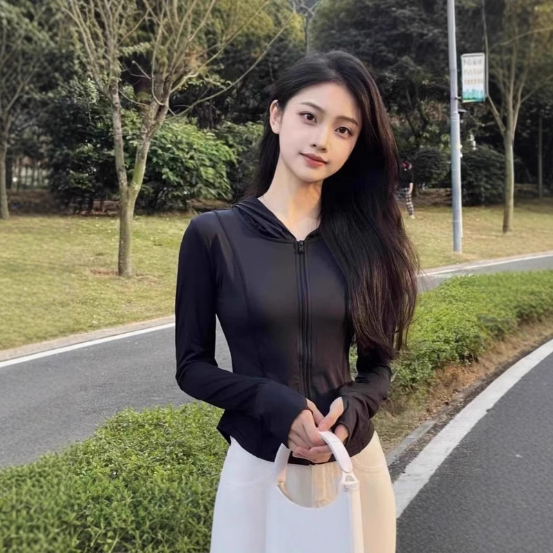 Sun Protection Clothing Women's Summer 2025 New Ice Silk Thin Slim Cardigan Anti-Uv Tight Sun Protection Clothing Jacket Sun Protection Clothing Women's Summer 2025 New Ice Silk Thin Slim Cardigan Anti-Uv Tight Sun Protection Clothing Jacket