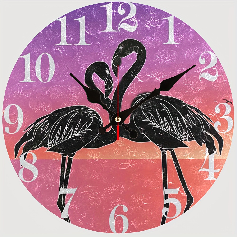 Reloj de pared sin marco con mariposa/animal, reloj simple de tablero de densidad, decoración para sala/comedor, venta directa de fábrica