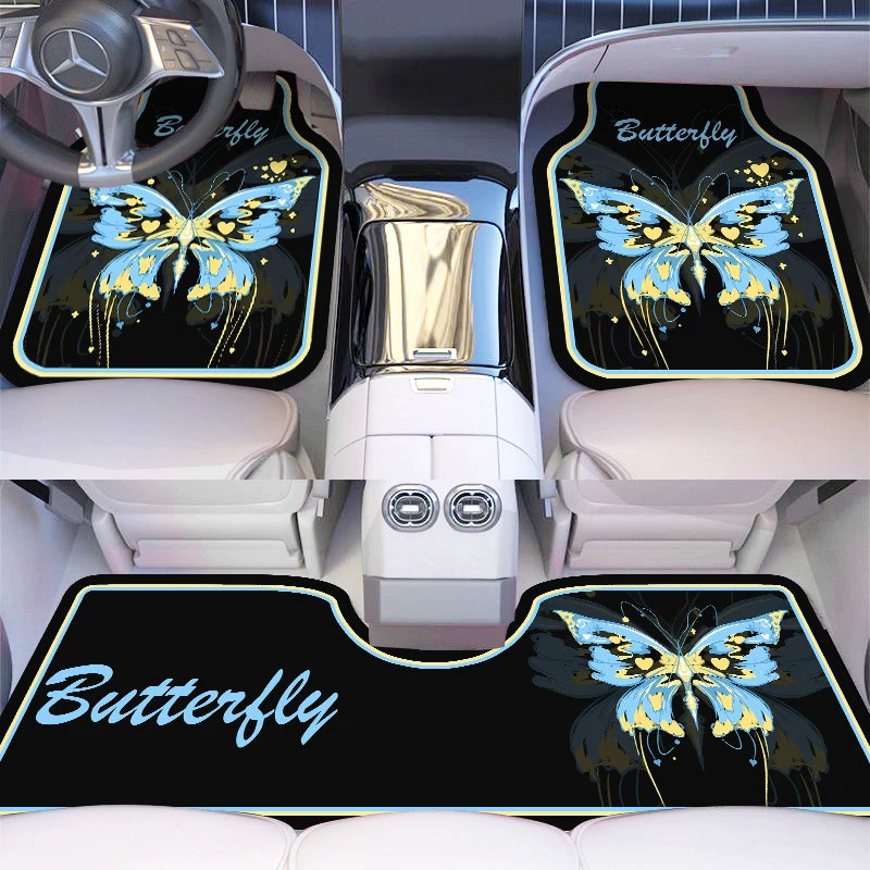Q5T автомобильные коврики, мягкие диатомовые грязевые автомобильные задние встроенные автомобильные коврики для ног, автомобильные аксессуары в стиле бабочки