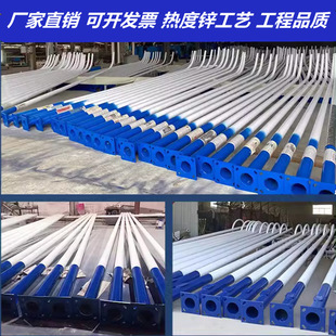 LED mains street lamp engineering road outdoor double-arm double-head street lamp 6 m 8 m 10 m 12 m high low-arm street lamp