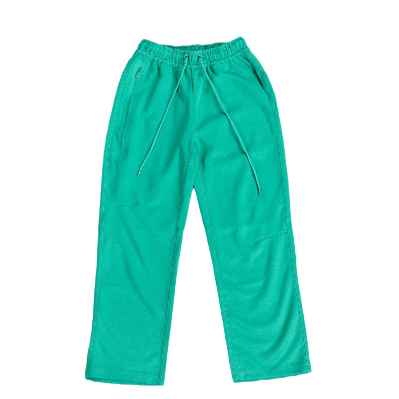 2024 primavera y otoño para hombres nuevos pantalones de goma cremallera aire capas de algodón a través de pantalones deportivos de piernas cortas pantalones casuales